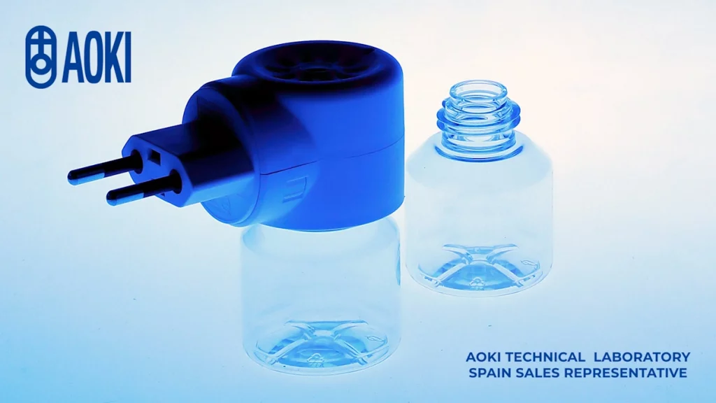 Moldeo por ISBM aoki, botellas para ambientado o insecticida enchufables