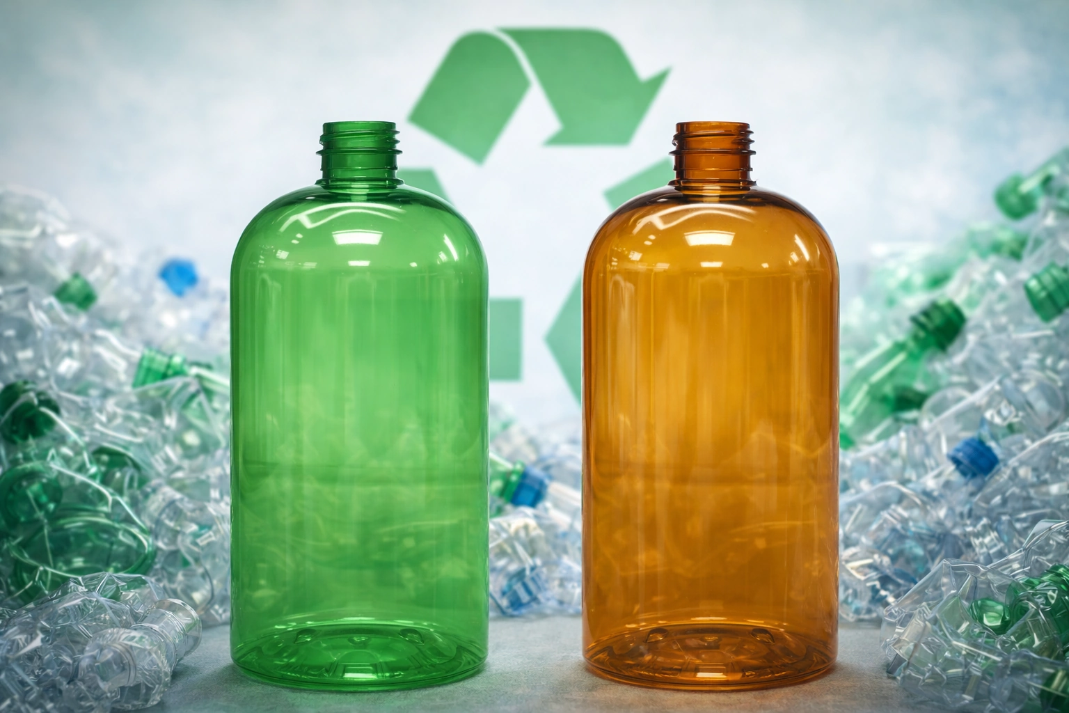 Moldeo de escamas rPET